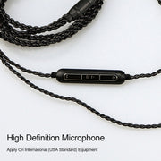 CVJ-V1 1.25m Oxygen-free Copper Silver Plated Upgrade Cable For MMCX Earphones, Without Mic