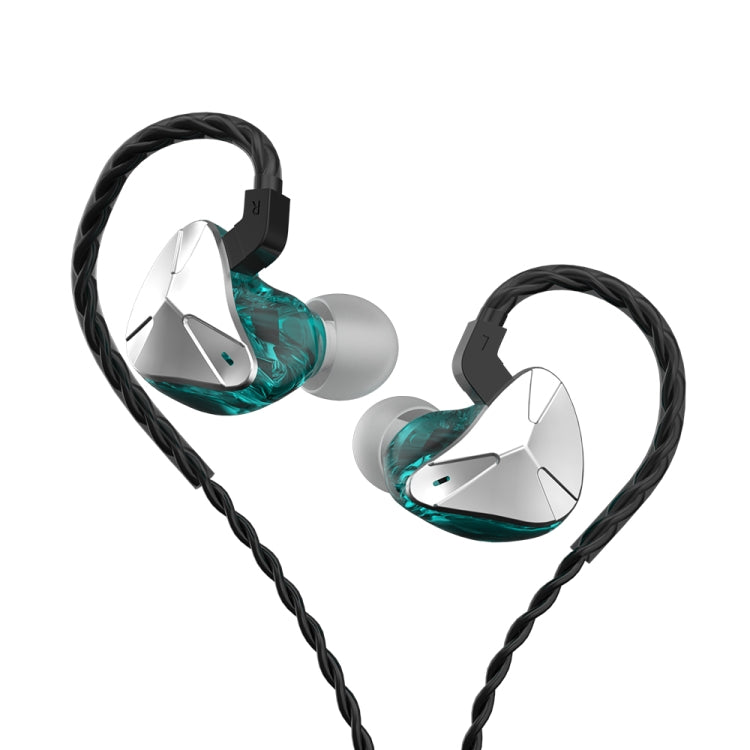 CVJ Demon Double Dynamic Coil HiFi Music Wired Earphone No Mic(Silver)