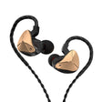 CVJ Demon Double Dynamic Coil HiFi Music Wired Earphone No Mic(Gold) - free shipping - PMC TechLife - Order now!