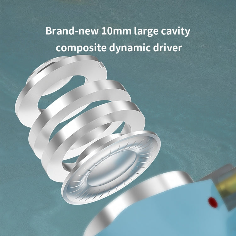CVJ Hybrid Technology HiFi Music Wired Earphone No Mic(Rosy)