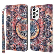 For Samsung Galaxy A52 5G / A52s 3D Painted Leather Phone Case(Colorful Mandala)