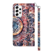 For Samsung Galaxy A52 5G / A52s 3D Painted Leather Phone Case(Colorful Mandala)