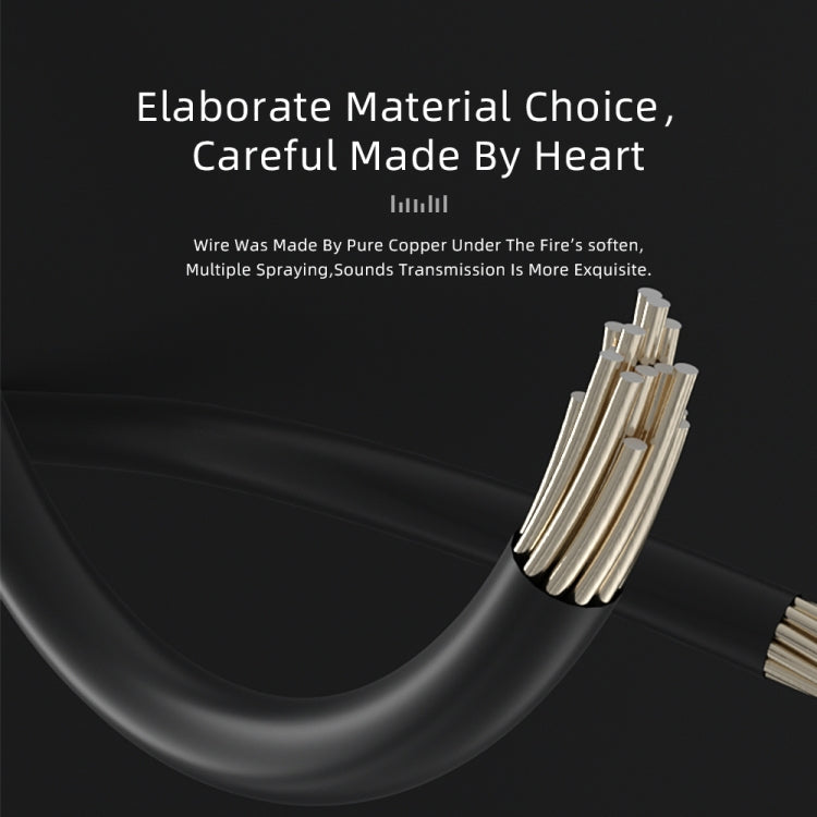 CVJ V6.TC 1.25m Type-C Digital Decoding Oxygen-free Copper Earphone Cable, Style:0.75mm(Black)