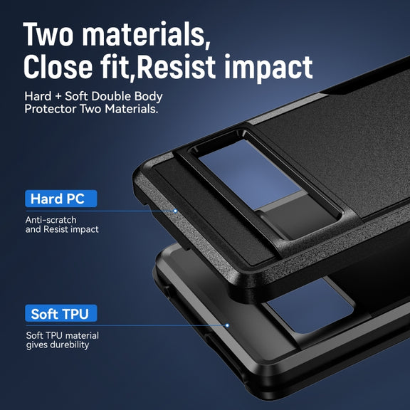 For Google Pixel 7 Pro Pioneer Armor Heavy Duty PC + TPU Phone Case(Black)
