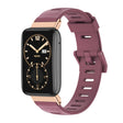For Xiaomi Mi Band 7 Pro Mijobs Flat Hole TPU Watch Band(Wine Red Rose Gold) - Watch Bands by MIJOBS