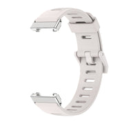 For Xiaomi Mi Band 7 Pro Mijobs Flat Hole TPU Watch Band(Grey Silver) - Watch Bands by MIJOBS