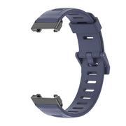 For Xiaomi Mi Band 7 Pro Mijobs Flat Hole TPU Watch Band(Blue Black) - Watch Bands by MIJOBS