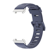 For Xiaomi Mi Band 7 Pro Mijobs Flat Hole TPU Watch Band(Blue Silver) - Watch Bands by MIJOBS