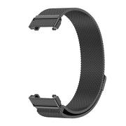 For Xiaomi Mi Band 7 Pro Mijobs Milan Magnetic Stainless Steel Watch Band(Black) - Watch Bands by MIJOBS