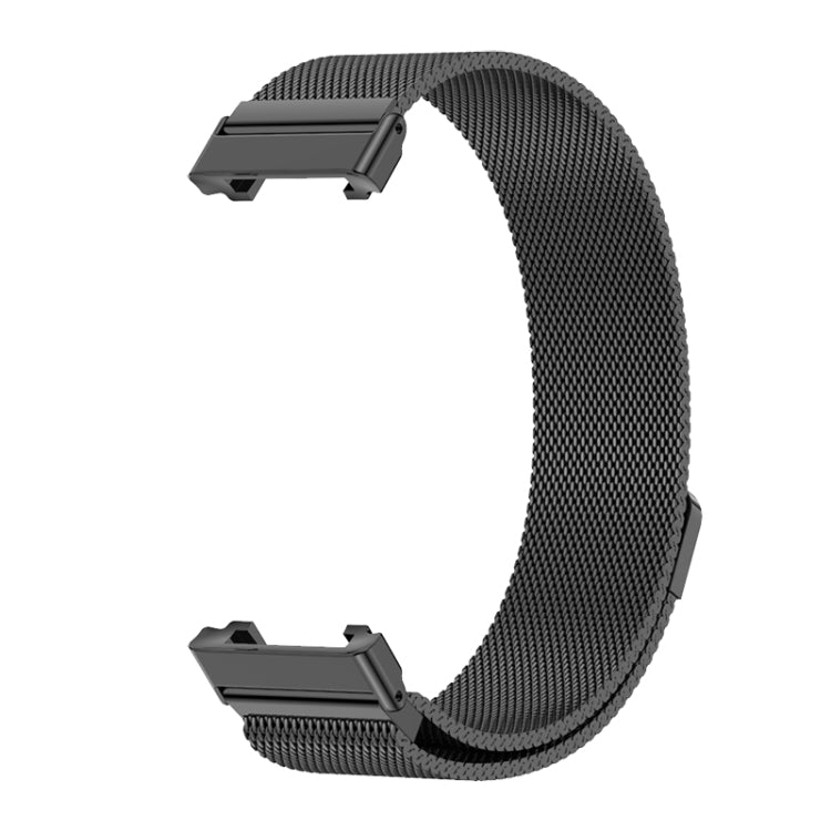 For Xiaomi Mi Band 7 Pro Mijobs Milan Magnetic Stainless Steel Watch Band(Black) - Watch Bands by MIJOBS