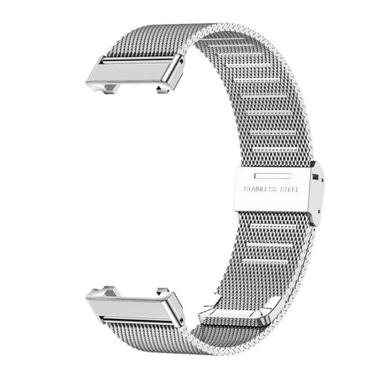 For Xiaomi Mi Band 7 Pro Mijobs Milan Buckle Stainless Steel Watch Band(Silver) - Watch Bands by MIJOBS