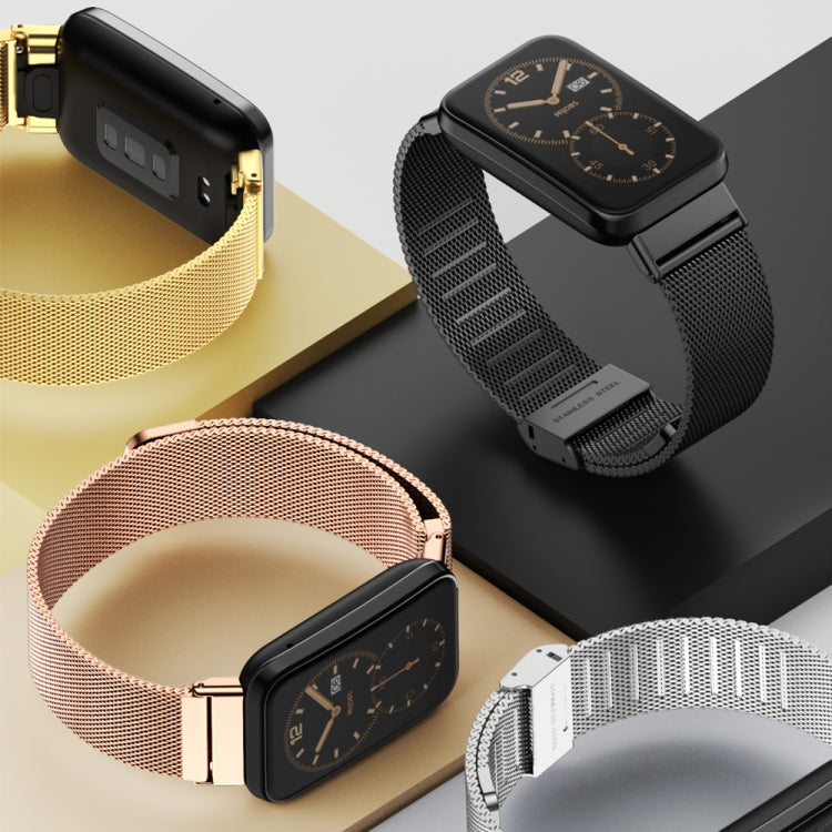For Xiaomi Mi Band 7 Pro Mijobs Milan Buckle Stainless Steel Watch Band(Silver) - Watch Bands by MIJOBS