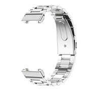For Xiaomi Mi Band 7 Pro Mijobs Three-bead Metal Stainless Steel Watch Band(Silver)