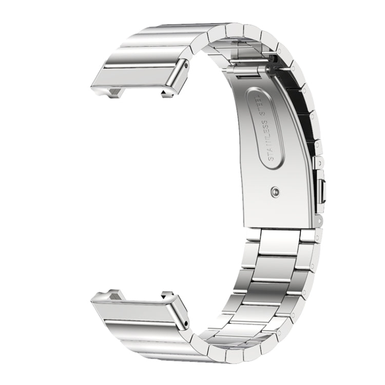 For Xiaomi Mi Band 7 Pro Mijobs Bamboo Stainless Steel Metal Watch Band(Silver) - Watch Bands by MIJOBS