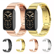 For Xiaomi Mi Band 7 Pro Mijobs Bamboo Stainless Steel Metal Watch Band(Silver) - Watch Bands by MIJOBS