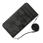 For Samsung Galaxy A33 5G Crossbody Football Texture Magnetic PU Phone Case(Black)