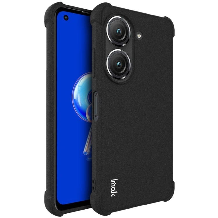 For Asus Zenfone 9 5G IMAK All-inclusive Shockproof Airbag TPU Case (Matte Black)