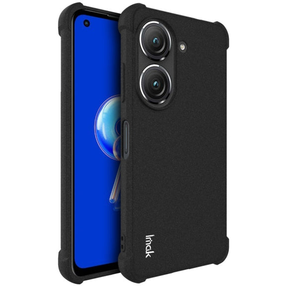 For Asus Zenfone 9 5G IMAK All-inclusive Shockproof Airbag TPU Case (Matte Black)