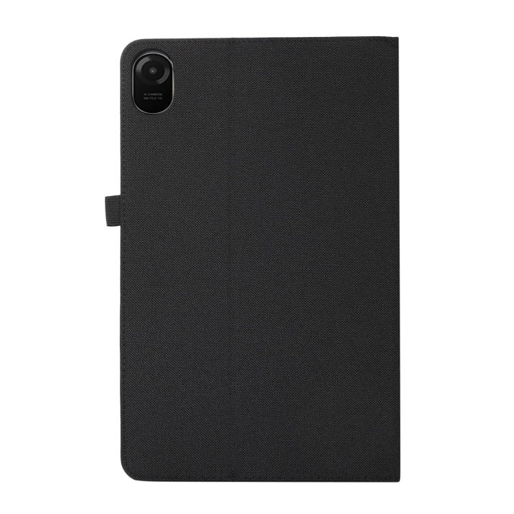 For Honor Pad 8 Fabric PU + TPU Flip Tablet Leather Case(Black)