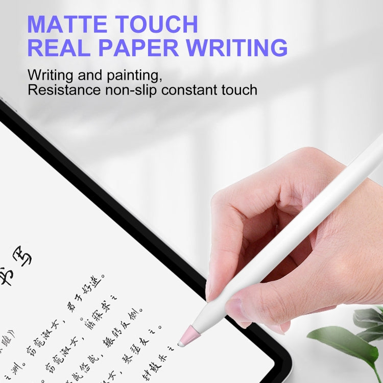 8 PCS / Set Fiber Texture Nib Protector For Apple Pencil(Transparent)