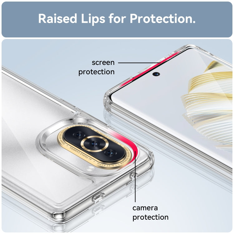 For Huawei nova 10 Colorful Series Acrylic + TPU Phone Case(Transparent)