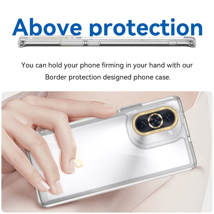For Huawei nova 10 Colorful Series Acrylic + TPU Phone Case(Transparent)