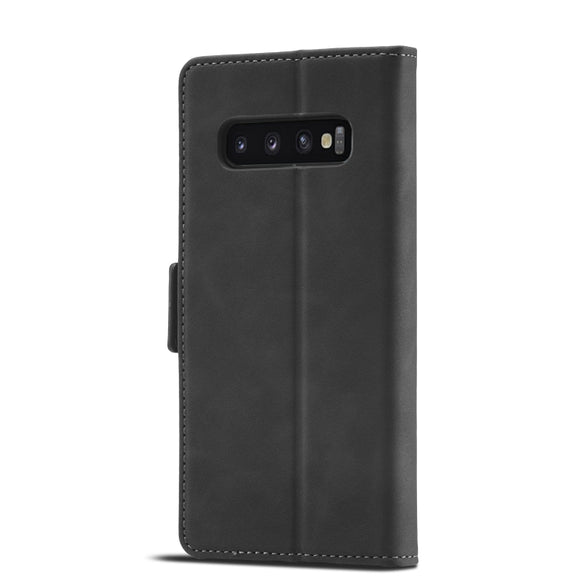 For Samsung Galaxy S10+ Forwenw Dual-side Buckle Leather Phone Case(Black)