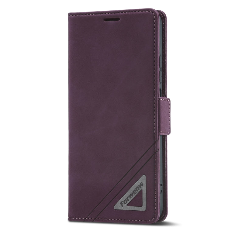 For Xiaomi Poco M4 Pro 4G Forwenw Dual-side Buckle Leather Phone Case(Wine Red)