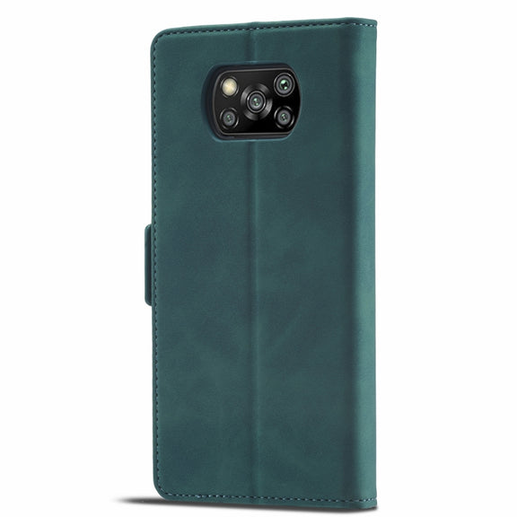 For Xiaomi Poco X3 Pro / X3 / X3 NFC Forwenw Dual-side Buckle Leather Phone Case(Dark Cyan)