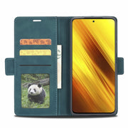 For Xiaomi Poco X3 Pro / X3 / X3 NFC Forwenw Dual-side Buckle Leather Phone Case(Dark Cyan)