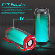 T&G TG335 1800mAh Portable Color LED Wireless Bluetooth Speaker(Black)