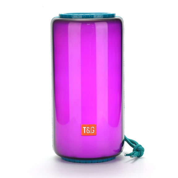 T&G TG639 10W Portable LED Light TWS Wireless Bluetooth Speaker(Light Blue)
