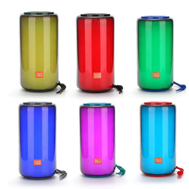 T&G TG639 10W Portable LED Light TWS Wireless Bluetooth Speaker(Green)