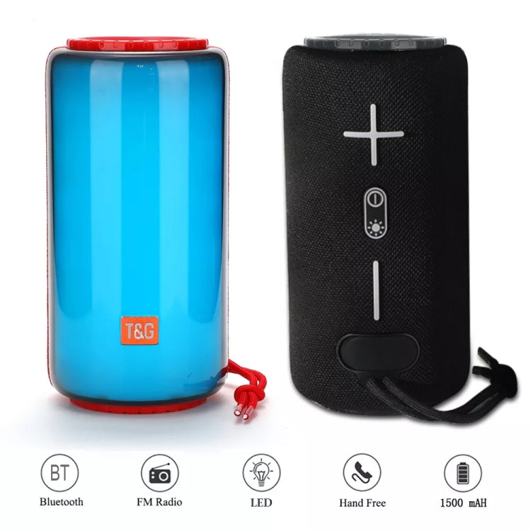 T&G TG639 10W Portable LED Light TWS Wireless Bluetooth Speaker(Green)