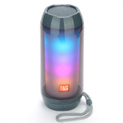 T&G TG643 Portable LED Light Water-resistant Subwoofer Wireless Bluetooth Speaker(Grey)