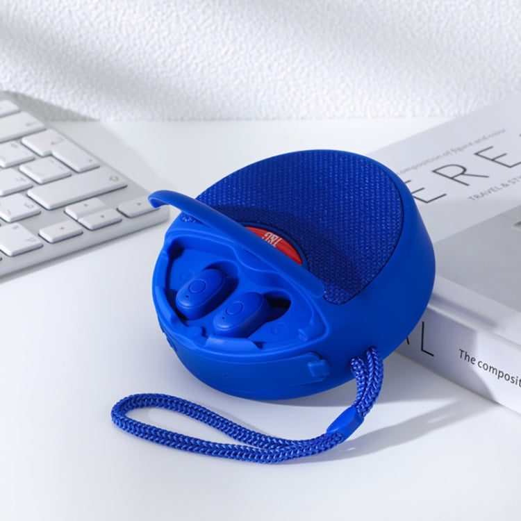 T&G TG808 2 in 1 Mini Wireless Bluetooth Speaker Wireless Headphones(Blue)