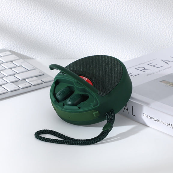 T&G TG808 2 in 1 Mini Wireless Bluetooth Speaker Wireless Headphones(Green)