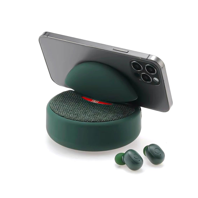 T&G TG808 2 in 1 Mini Wireless Bluetooth Speaker Wireless Headphones(Black)