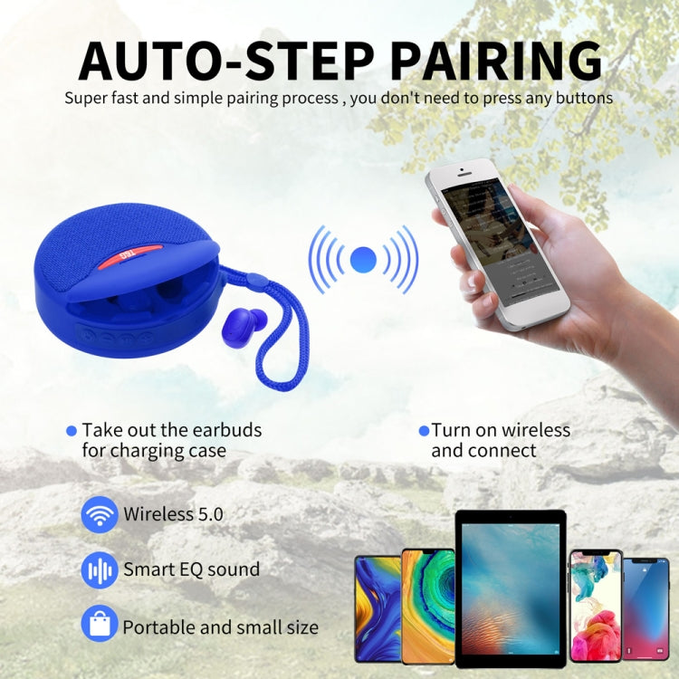 T&G TG808 2 in 1 Mini Wireless Bluetooth Speaker Wireless Headphones(Red)