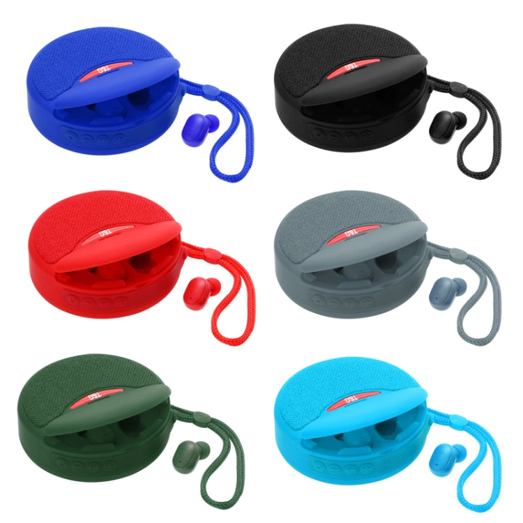 T&G TG808 2 in 1 Mini Wireless Bluetooth Speaker Wireless Headphones(Grey)