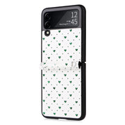 For Samsung Galaxy Z Flip3 5G Colorful Love Lanyard Phone Case(Green)