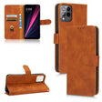 For T-Mobile Revvl 6 Pro 5G Skin Feel Magnetic Flip Leather Phone Case(Brown) - free shipping - PMC TechLife - Order now!
