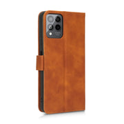 For T-Mobile Revvl 6 Pro 5G Skin Feel Magnetic Flip Leather Phone Case(Brown)
