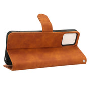 For T-Mobile Revvl 6 Pro 5G Skin Feel Magnetic Flip Leather Phone Case(Brown)