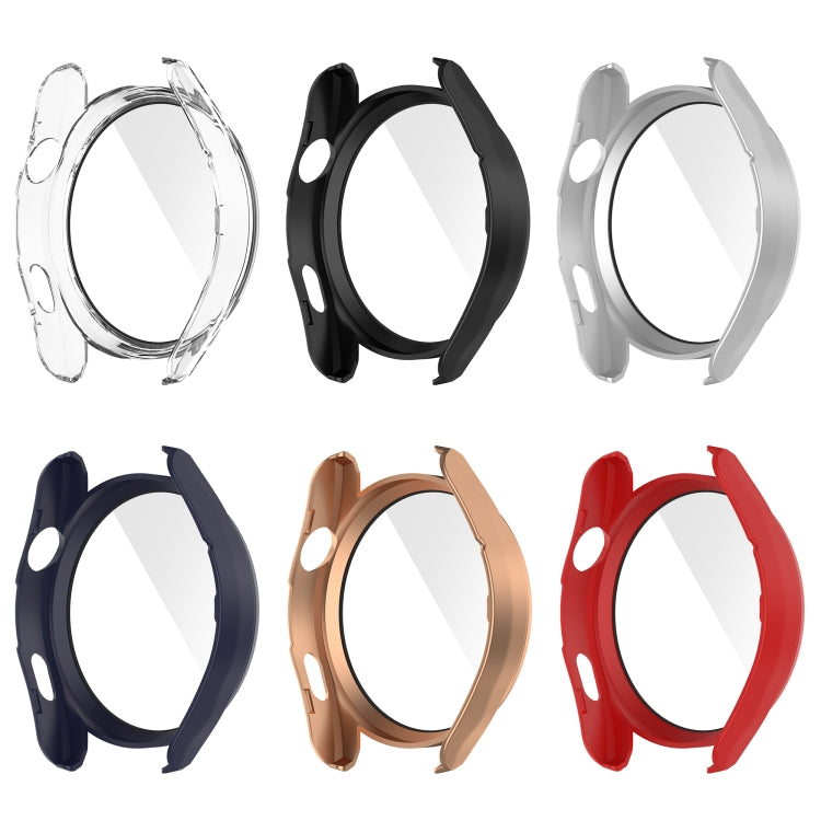 For Huawei Watch3 Pro New PC + Tempered Glass Integrated Protective Watch Case(Transparent White)
