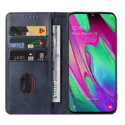 For Samsung Galaxy A40 Magnetic Closure Leather Phone Case(Blue)