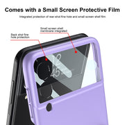 For Samsung Galaxy Z Flip4 GKK Ultra-thin Full Coverage Phone Flip Case with Wristband(Green)