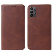 For Samsung Galaxy A23 4G Magnetic Closure Leather Phone Case(Brown)
