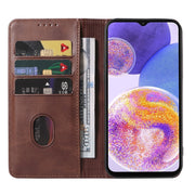 For Samsung Galaxy A23 4G Magnetic Closure Leather Phone Case(Brown)