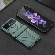For Samsung Galaxy Z Flip4 GKK Magnetic Folding Swivel Armored Phone Case with Hinges(Forest Green)
